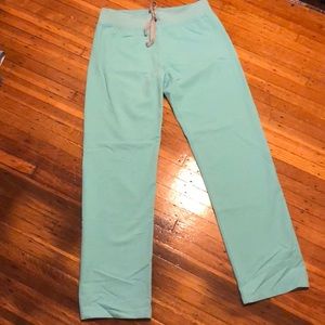 Size small women’s Livingston aqua scrub bottoms.